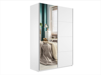 Шкаф-купе Прайм 2-х дверный (ЛДСП, зеркало)