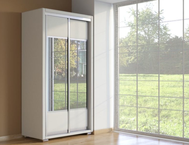 Шкаф-купе 2-х дверный Orma Soft белый