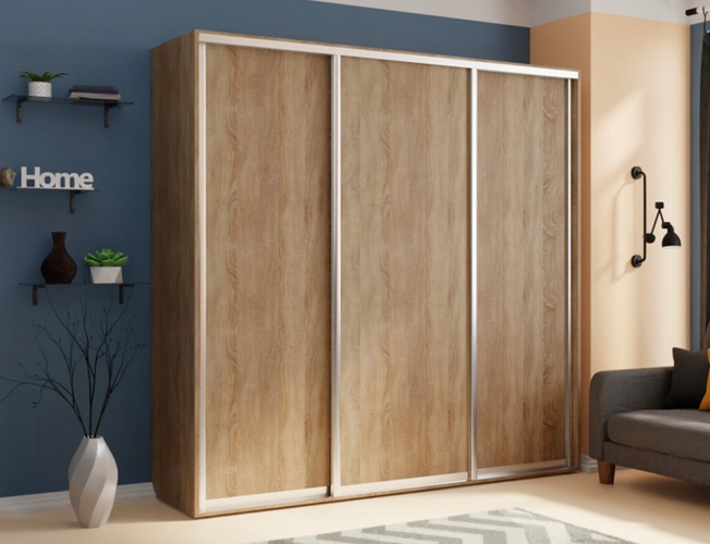 Шкаф-купе Экспресс 3-х дверный (ЛДСП), Сонома